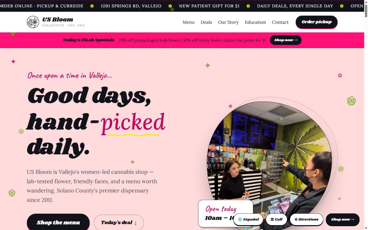 US Bloom Collective website
